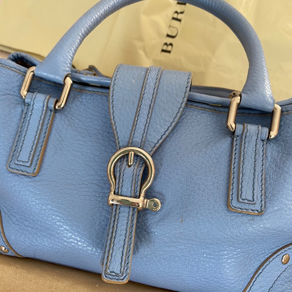 Burberry London Baby Blue Satchel